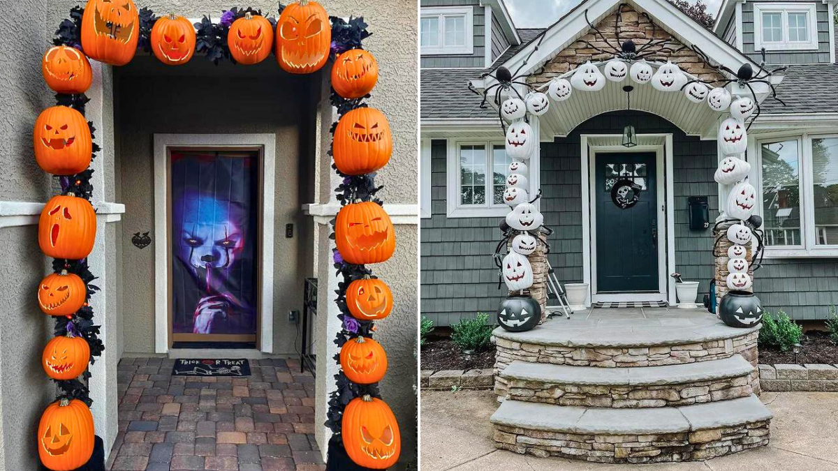 20 Pumpkin Archway DIY to Stand Out Your Halloween!