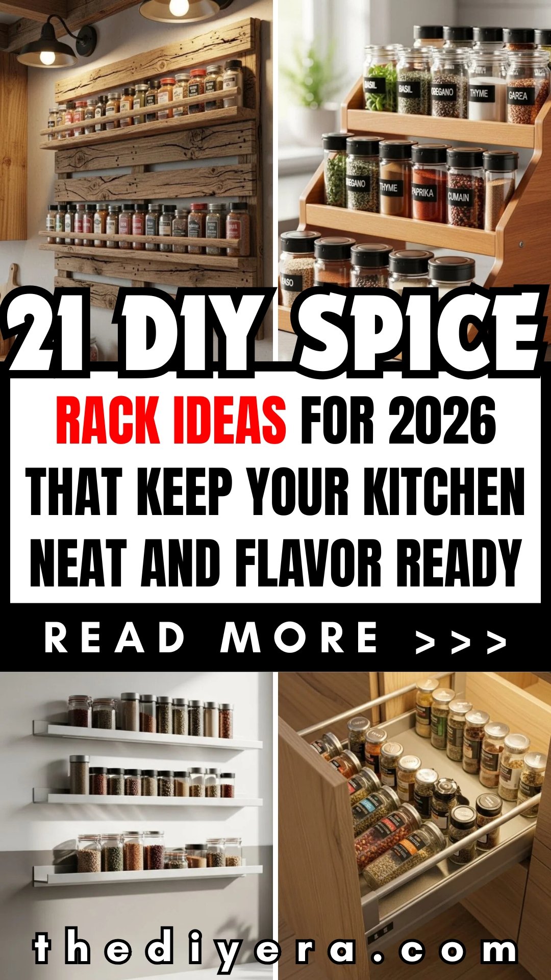 21 DIY Spice Rack Ideas for 2026 – THE DIYERA